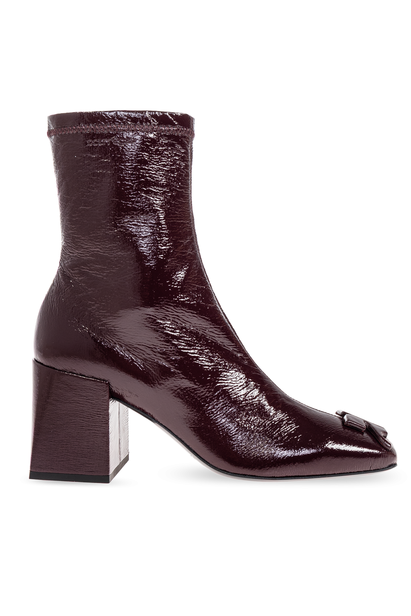 Burgundy Heeled ankle boots `Reedition` Courrèges - Vitkac Italy